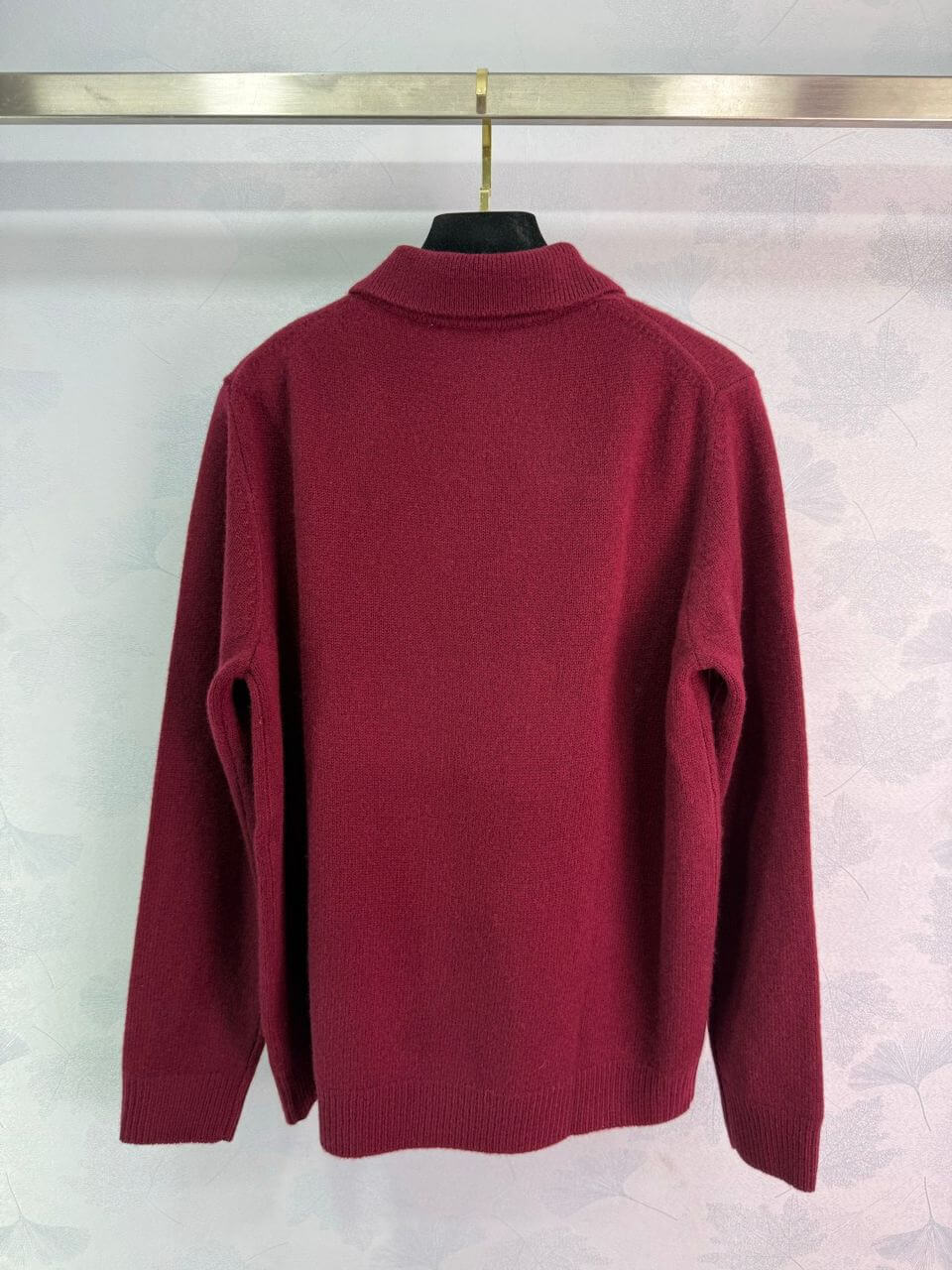 Miu Miu Polo-neck Intarsia Logo Sweater - Image 8