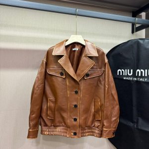 Miu Miu Nappa Leather Jacket
