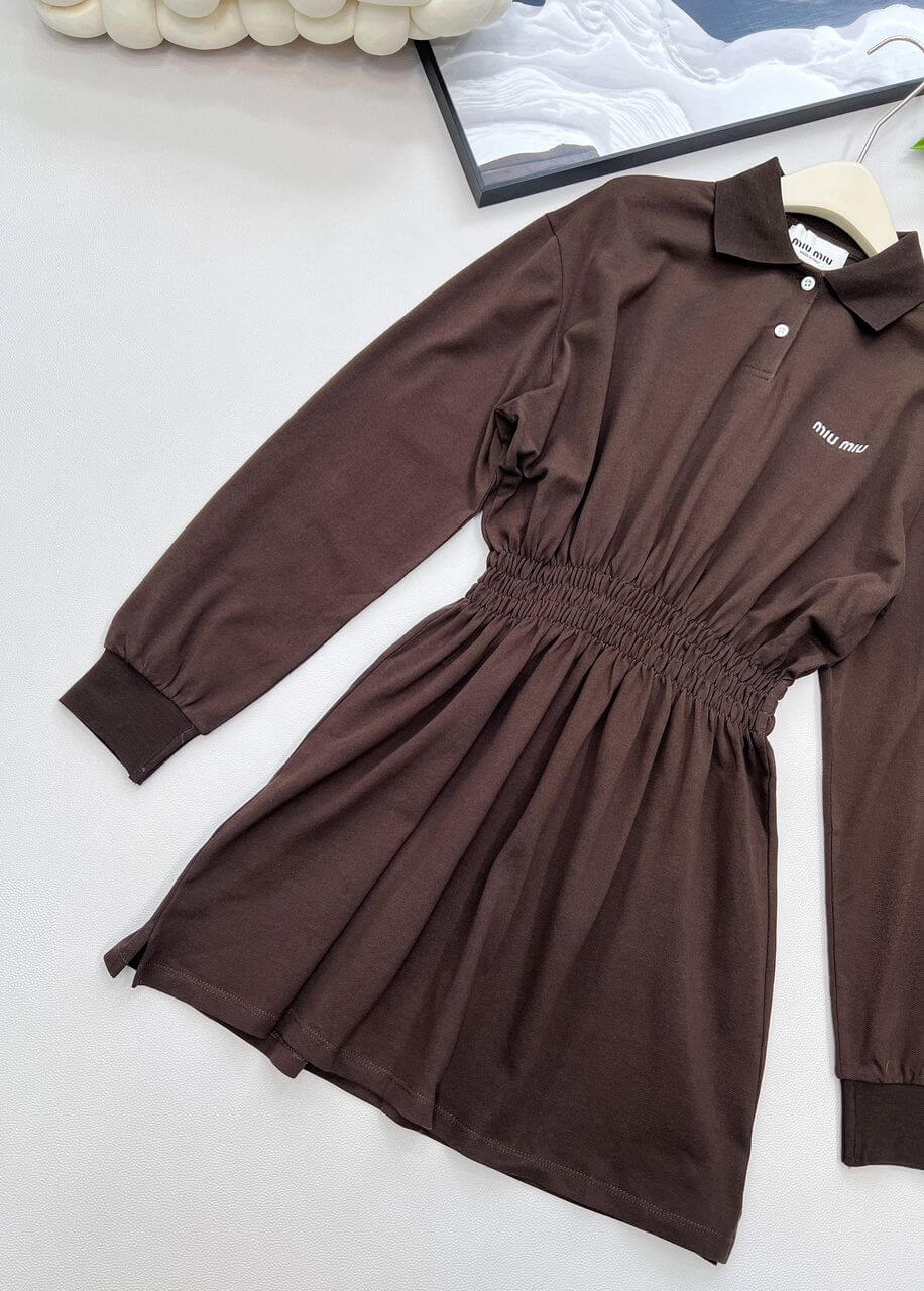 Miu Miu Cotton piqué mini-dress - Image 6