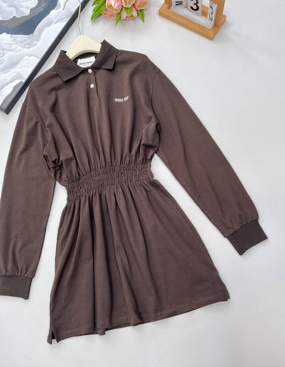 Miu Miu Cotton piqué mini-dress - Image 8