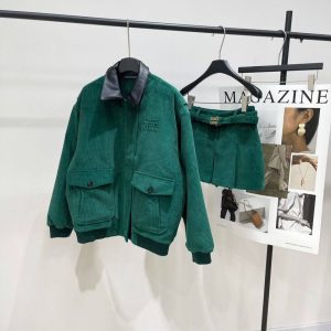 Miu Miu corduroy jacket skirt